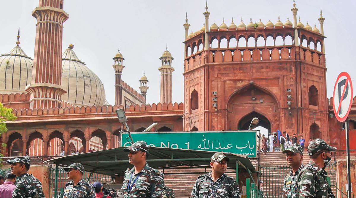 At Jama Masjid, a brief protest after Friday prayers, dispersed by ...