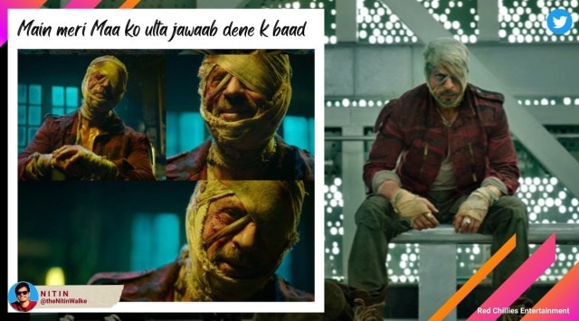shah rukh khan, jawan teaser, srk jawan, srk jawan memes, Atlee jawan, srk 2023 films, bollywood memes, indian express