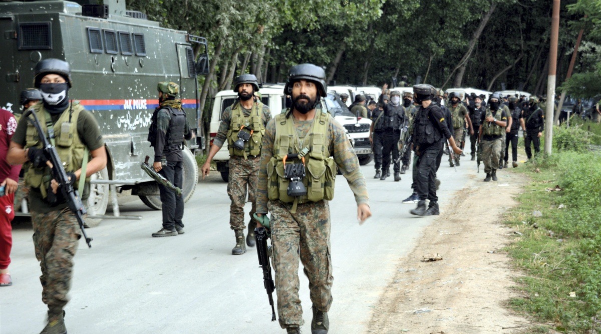The police confirmed killing two militants In Kulgam. They are yet to identify the slain militants. (Representational/PTI Photo)