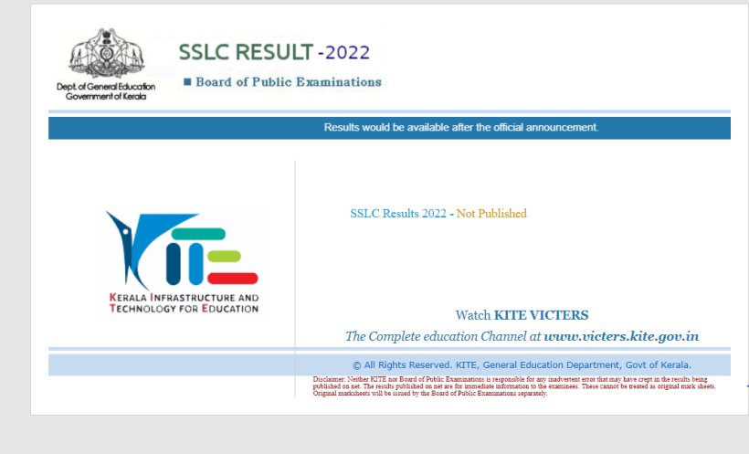 Kerala SSLC 10th Result 2022 Declared At Kerala.gov.in, Keralaresults ...