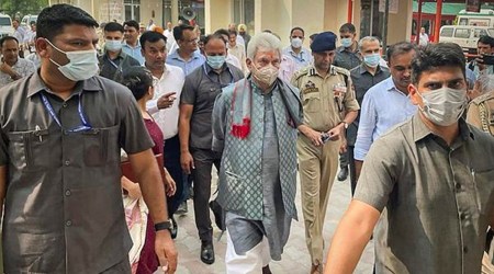 Jammu & Kashmir: NC, Congress, BJP leaders attend meeting with J&K L-G, Mehbooba skips