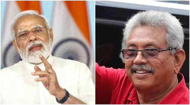Indian Prime Minister Narendra Modi and Sri Lankan President Gotabaya Rajapaksa (PTI, AP)