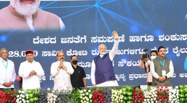 PM Narendra Modi in Bengaluru. (Express file photo)