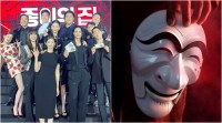 moey heist korea joint economic area press conference mask