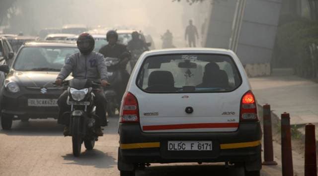 without number plate fine in delhi