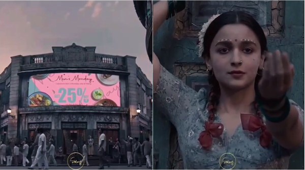 gangubai pakistan restaurant ad, pak restaurant gangubai aja na raja ad, Gangubai Kathiawadi, Gangubai Kathiawadi pakistan news, indian express