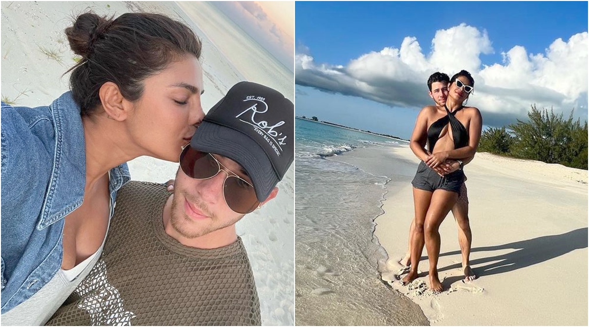 Priyanka Chopra-Nick Jonas' beach holiday is all about swims in the sea, yachts and stolen kisses | Entertainment News,The Indian Express