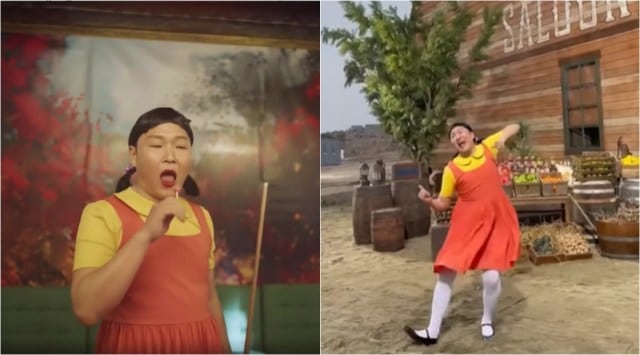 psy, that that, suga psy that that, squid games, squid games, psy squid games younghee, viral videos, indian express