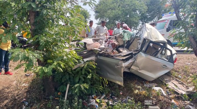 Five of family killed as car rams into parked truck on Pune-Bengaluru ...