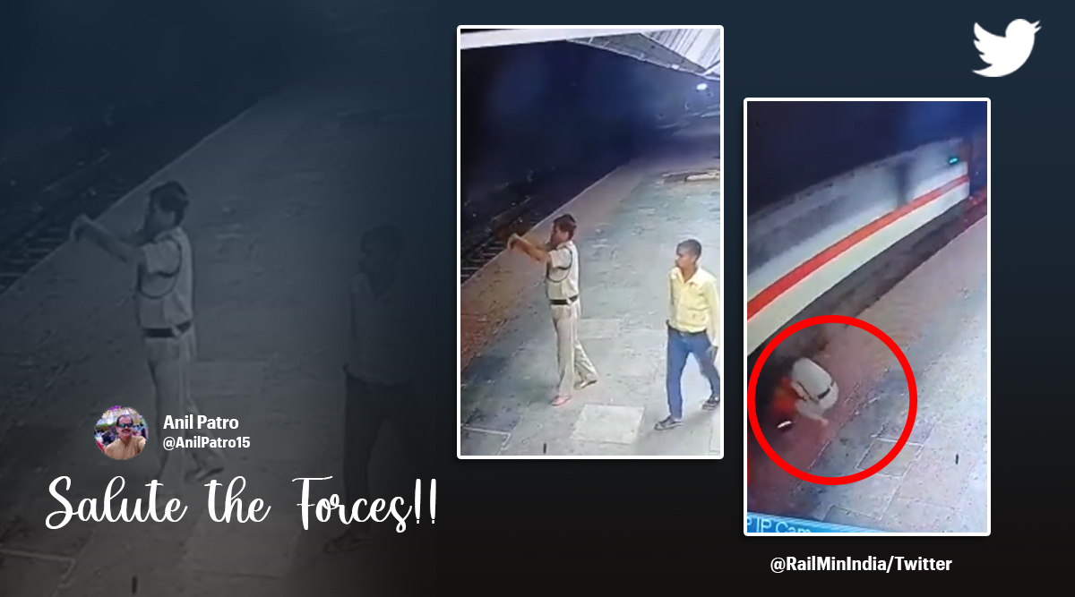 Watch: Woman saved in nick of time by RPF personnel | Trending News ...