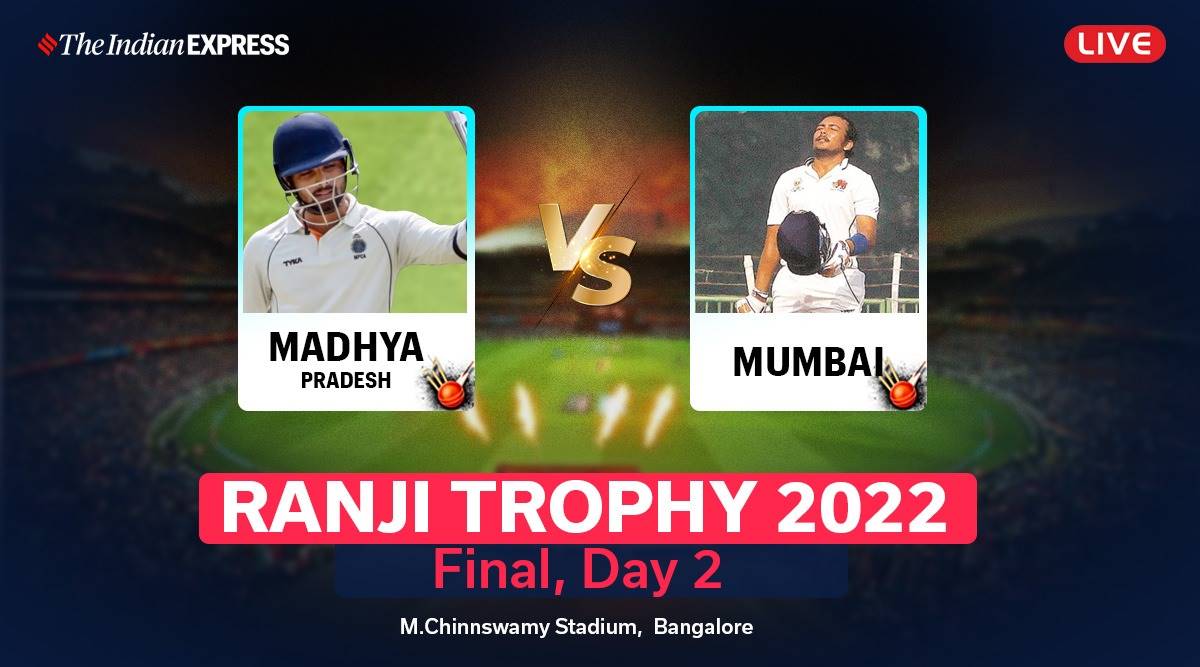 ranji trophy final day 2 live