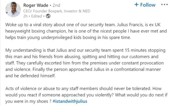 Watch: Boxer-turned-bouncer Julius Francis, who fought Tyson and Klitschko, KO’s a rowdy customer with his smashing left punch