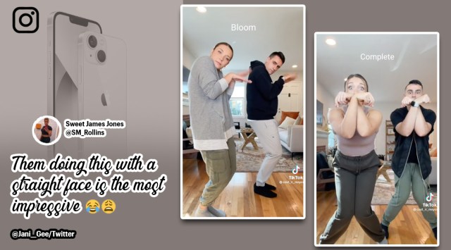 The couple created a quirky series trying to nail dances moves for every text and ring tones. 