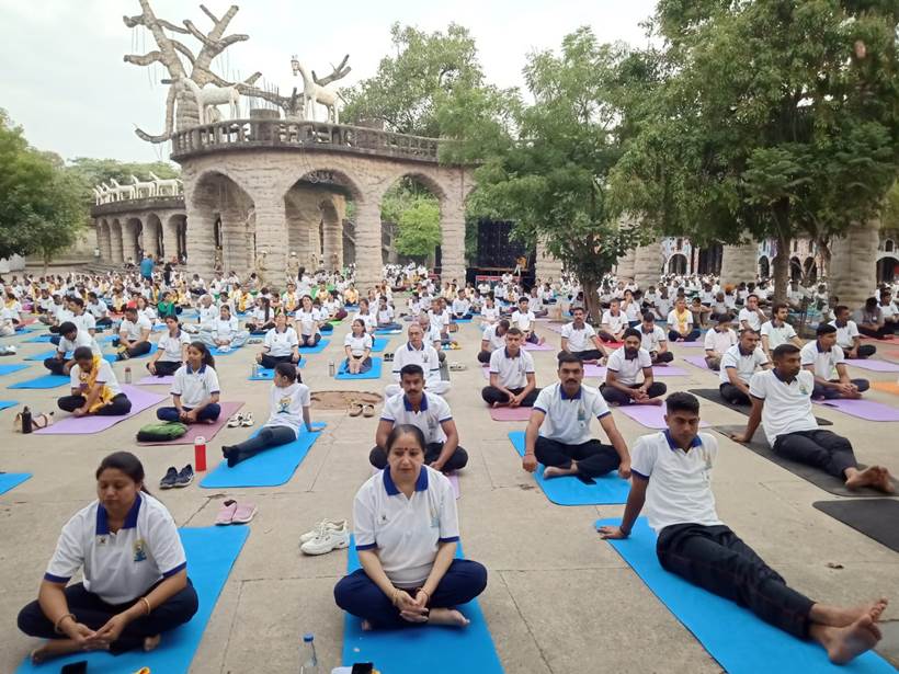 In Pictures: World Moto Yoga Day celebrations - The Hindu