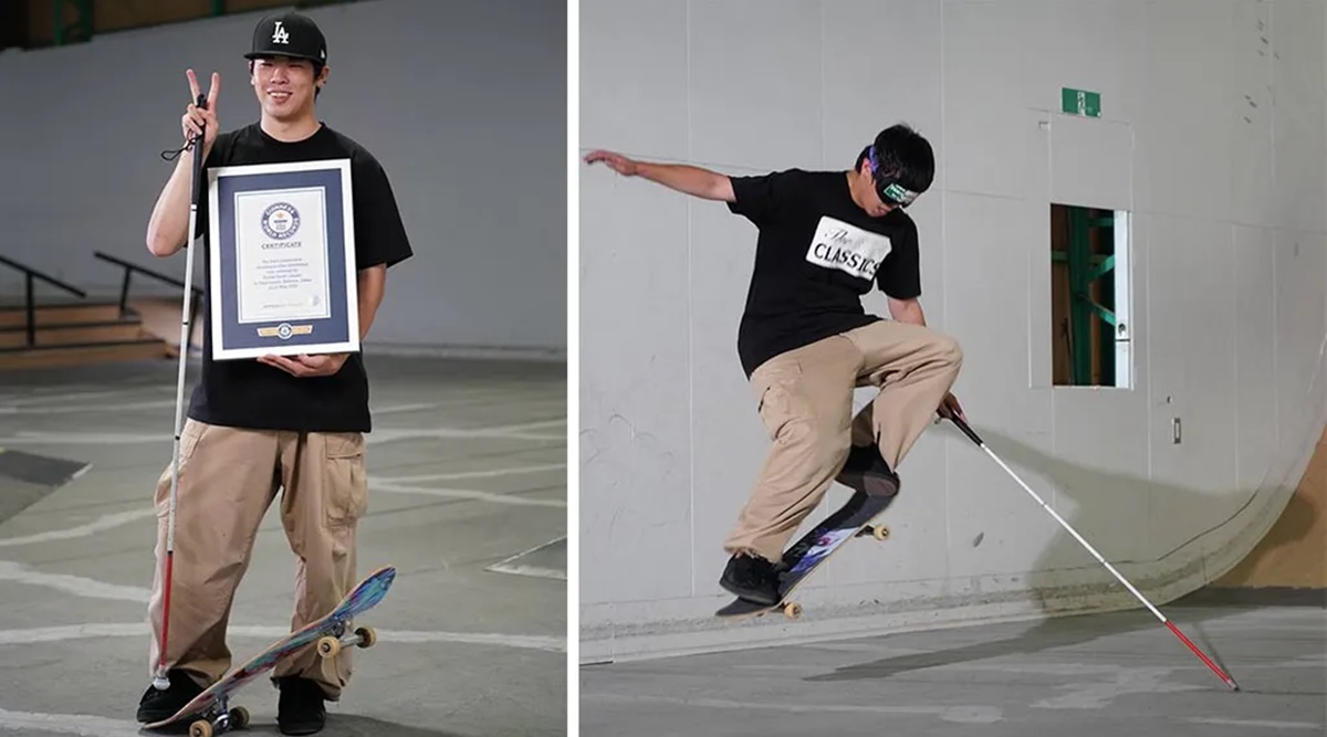 Guinness warn: Blind skater makes report with 142 consecutive ollies
