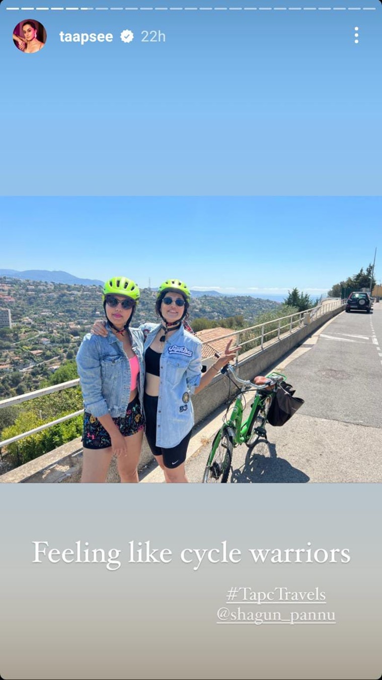 Taapsee Pannu, Taapsee Pannu news, Taapsee Pannu travelling, Taapsee Pannu in France, Taapsee Pannu in Cannes, Taapsee Pannu France visit, Taapsee Pannu in Denmark, Taapsee Pannu photos, indian express news