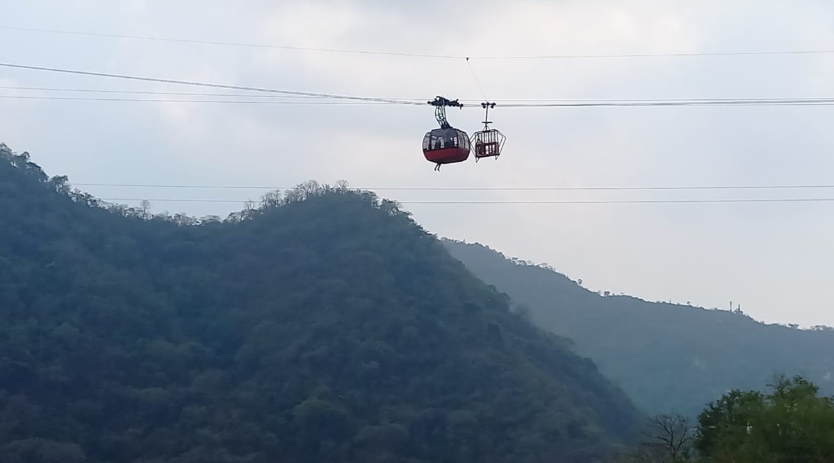Parwanoo Timber Trail Stuck midair, tourists banked on social media to