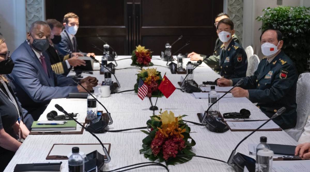 US, Chinese defence chiefs stand firm over Taiwan in first meeting