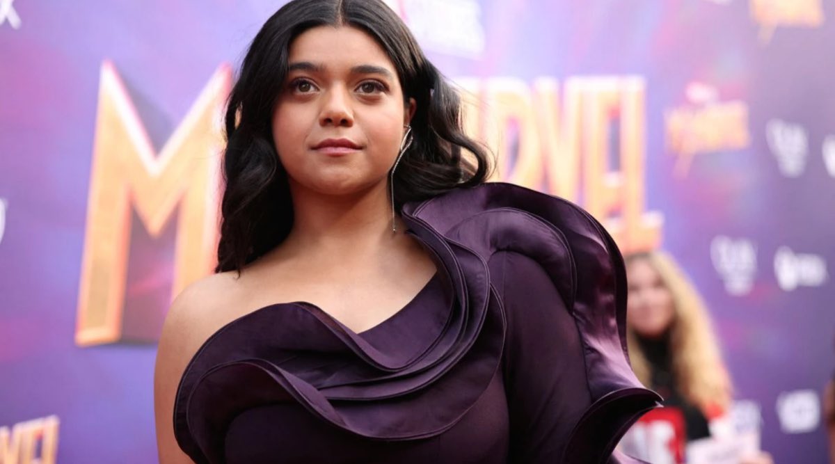 iman vellani purple dress Iman Vellani #imanvellani #imanvellanimx #msmarvel #marvel