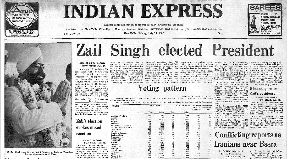 Zail Singh, Balram Jakhar, Giani Zail Singh, Iran-Iraq Conflict, Kuo Oil Deal, Iran, Iraq, Indian express, Opinion, Editorial