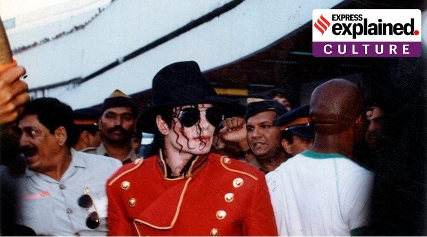 King of Pop' Michael Jackson in Mumbai in 1996. (Express Archive)