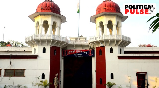 A view of Patiala central jail. (Express photo by Harmeet Sodhi)
