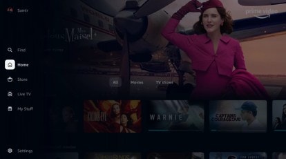refreshes Prime Video design with icon-based navigation and