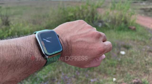 The idea behind the rugged 'Pro' Apple Watch model, as it seems to appear, is intended to make a high-end version of Apple's best-selling smartwatch that consumers buy. (Image credit: Nandagopal Rajan/The Indian Express)