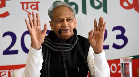 As Congress continues to battle constant defections and inner turmoils, the charge has been handed over to Gehlot again. (Express photo by Rohit Jain Paras)