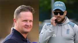 Brendon McCullum and Rob Key no alt set