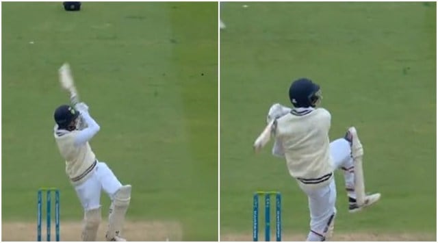 The most breathtaking shot from Jasprit Bumrah in the over of mayhem, in which he looted 29 of the 35 runs against Stuart Broad to break the world record for most runs in a single over in a Test, was a marvellous pull. (Screengrab)