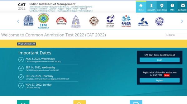 CAT 2022, CAT 2022 notification, CAT 2022 schedule