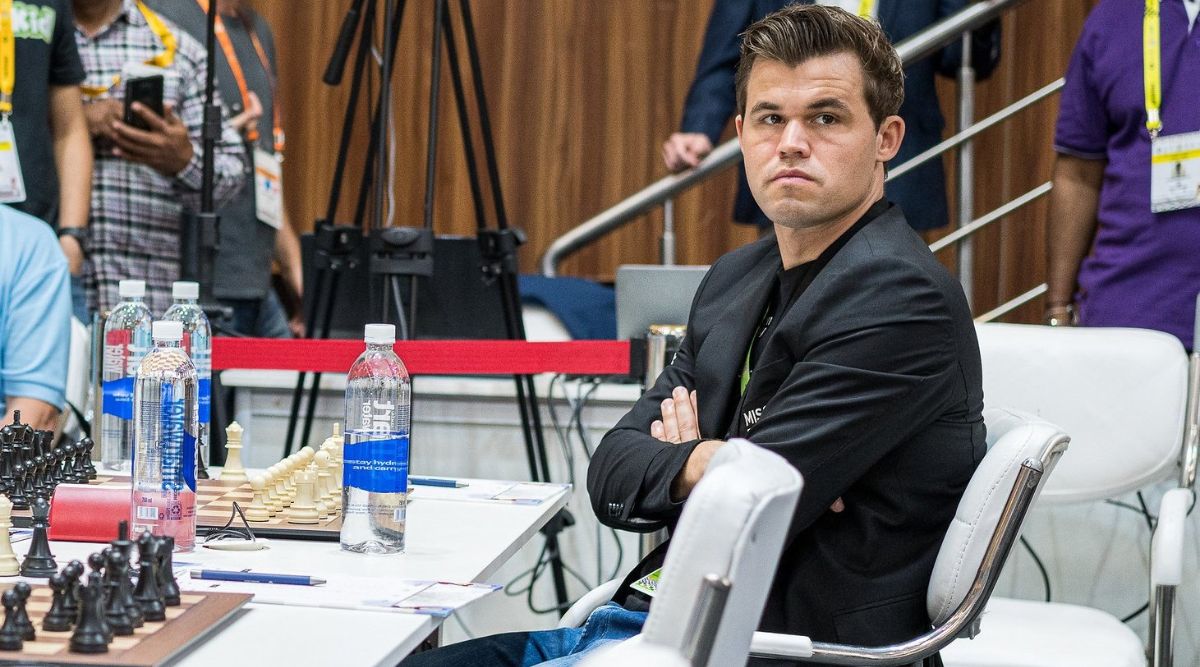 Carlsen walks in like a deity, hints at being a mortal in a five-hour bout  before he shows who is the boss | Chess News - The Indian Express