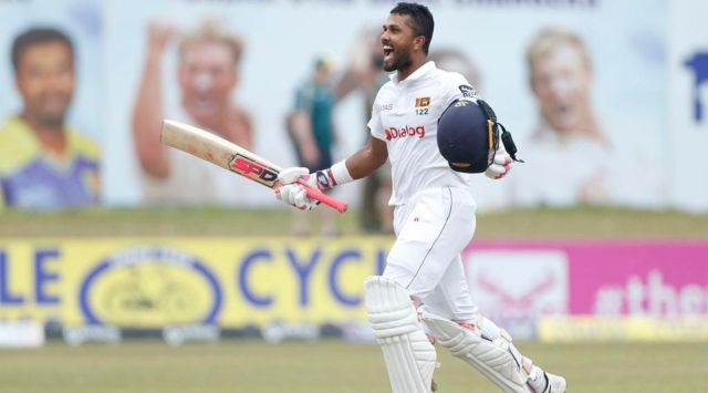 Chandimal provided the bedrock with a career-best 206 not out, smashing 16 fours and five sixes in the first double hundred by a Sri Lanka batter against Australia. (Twitter/Sri Lanka Cricket)