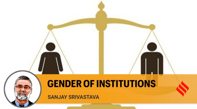 As there are no specific requirements that men should wear symbols of marriage, making the connection between the discarding of the mangalsutra and the husband’s death normalises ideas about inequality in family relationships. (Illustration: CR Sasikumar)