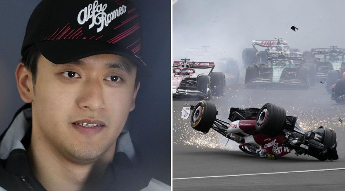 Zhou Guanyu feared F1 car would catch fire with him inside, says halo saved his life Motor-sport News