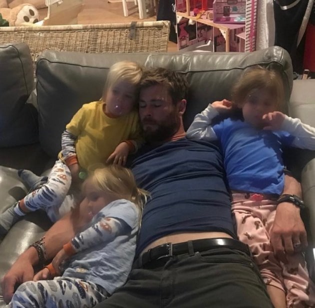 Chris Hemsworth, fatherhood