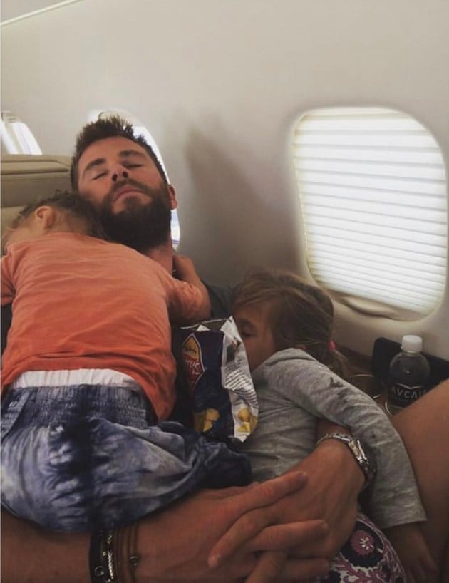 Chris Hemsworth, fatherhood