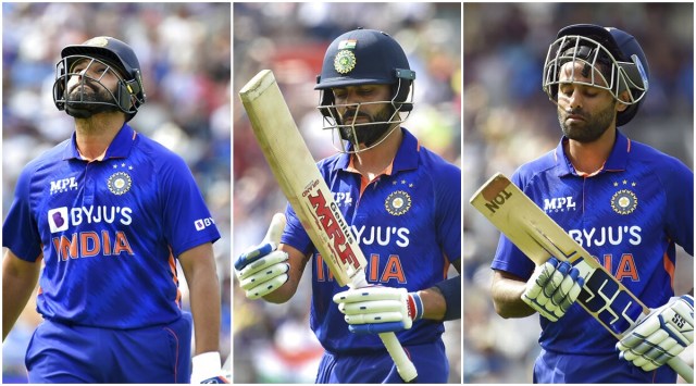 (From Left) Rohit Sharma, Virat Kohli & Suryakumar Yadav. (AP)