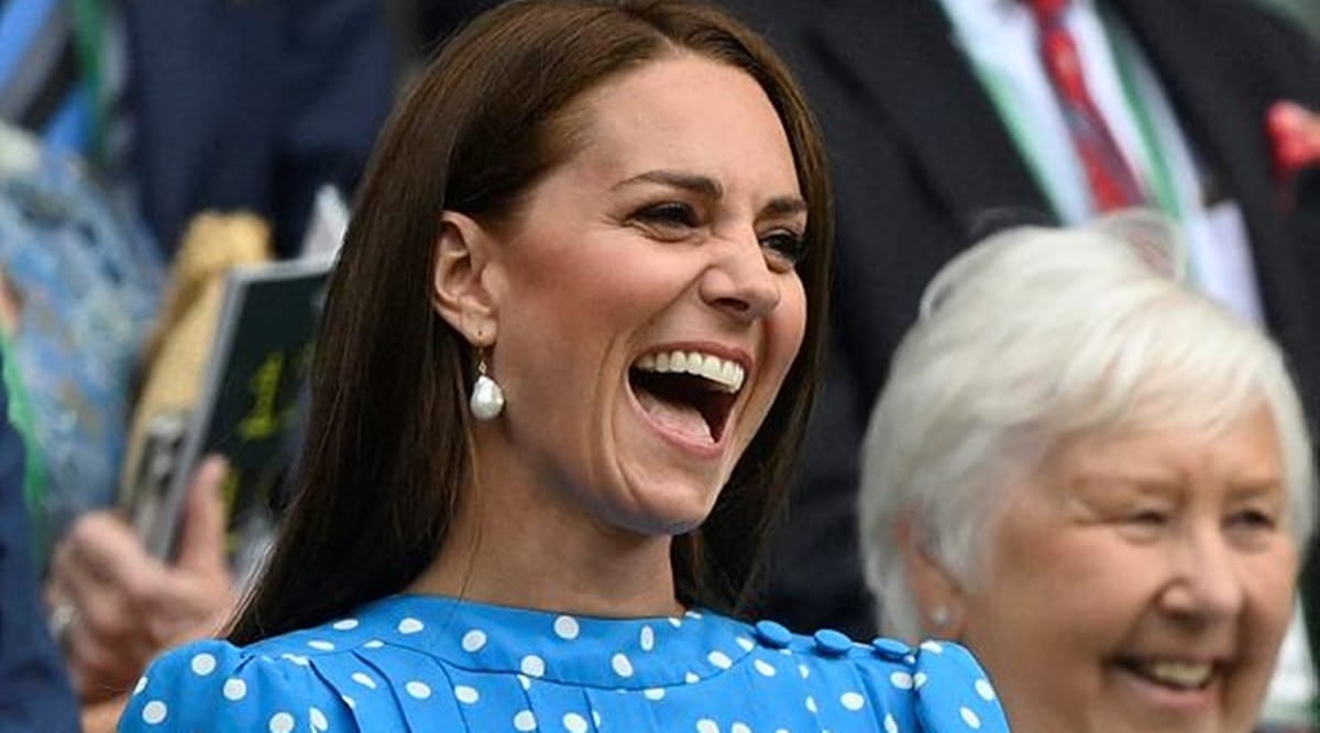 Wimbledon fashion: Kate Middleton champions sustainability in blue polka  dot dress | Fashion News - The Indian Express