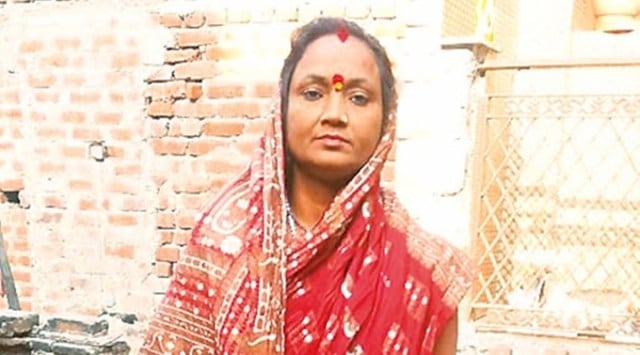 INDULATA BISWAS, 42, runs home on husband, daughter's pay.  (Express Photo)