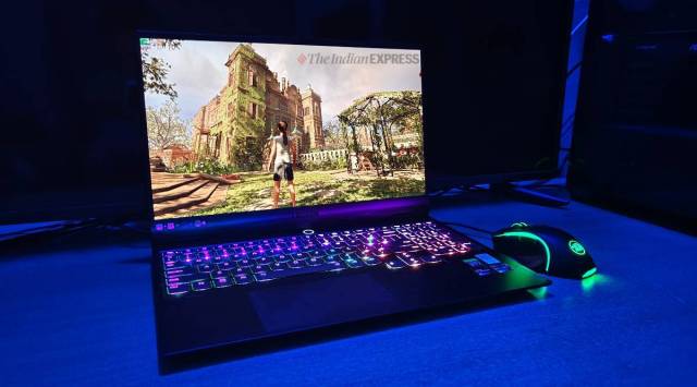 Lenovo held on to its position as the global PC market leader despite a sharp decline. A Lenovo Legion Slim 7 is pictured here. (Image credit: Chetan Nayak / Indian Express) 