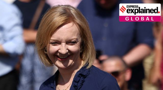 British Foreign Secretary and Conservative leadership candidate Liz Truss attends a Conservative Party leadership campaign event in Marden, Britain, July 23, 2022. (Reuters Photo: Henry Nicholls)