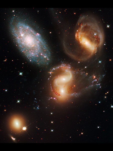The James Webb Space Telescope will target Stephan's quintet, pictured here