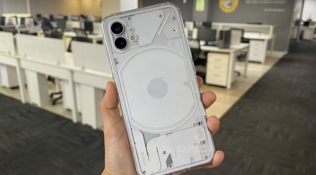 Nothing phone 1 in white colour option