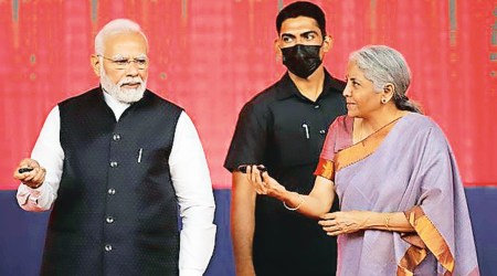 Gandhinagar, GIFT City, Gujarat International Finance Tec-City (GIFT City) project, Narendra Modi, Indian Express, India news, current affairs, Indian Express News Service, Express News Service, Express News, Indian Express India News