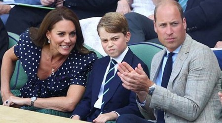 Prince George, Prince George Wimbledon debut, Prince George fashion, Prince George suit and tie, Prince George at Wimbledon 2022, indian express news
