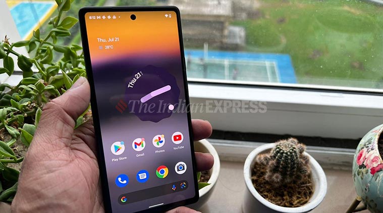 Google Pixel 6a homescreen is seen 