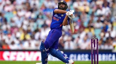 Rohit Sharma hooks and pulls his way to quickfire 78 as India reach ...