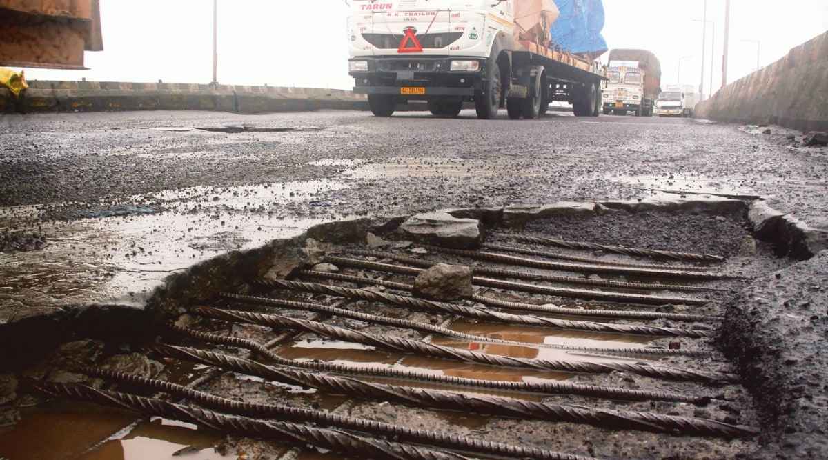Mumbai Nashik Expressway, Eknath Shinde, Mumbai rains, Mumbai Monsoons, Mumbai news, Mumbai city news, Mumbai, Maharashtra, Maharashtra government, India news, Indian Express News Service, Express News Service, Express News, Indian Express India News